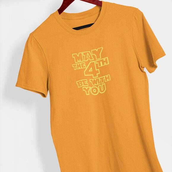 May the 4th Be With You Text Graphic Shirt | May Shirt | Birth Month May Shirt - Picture 3 of 8